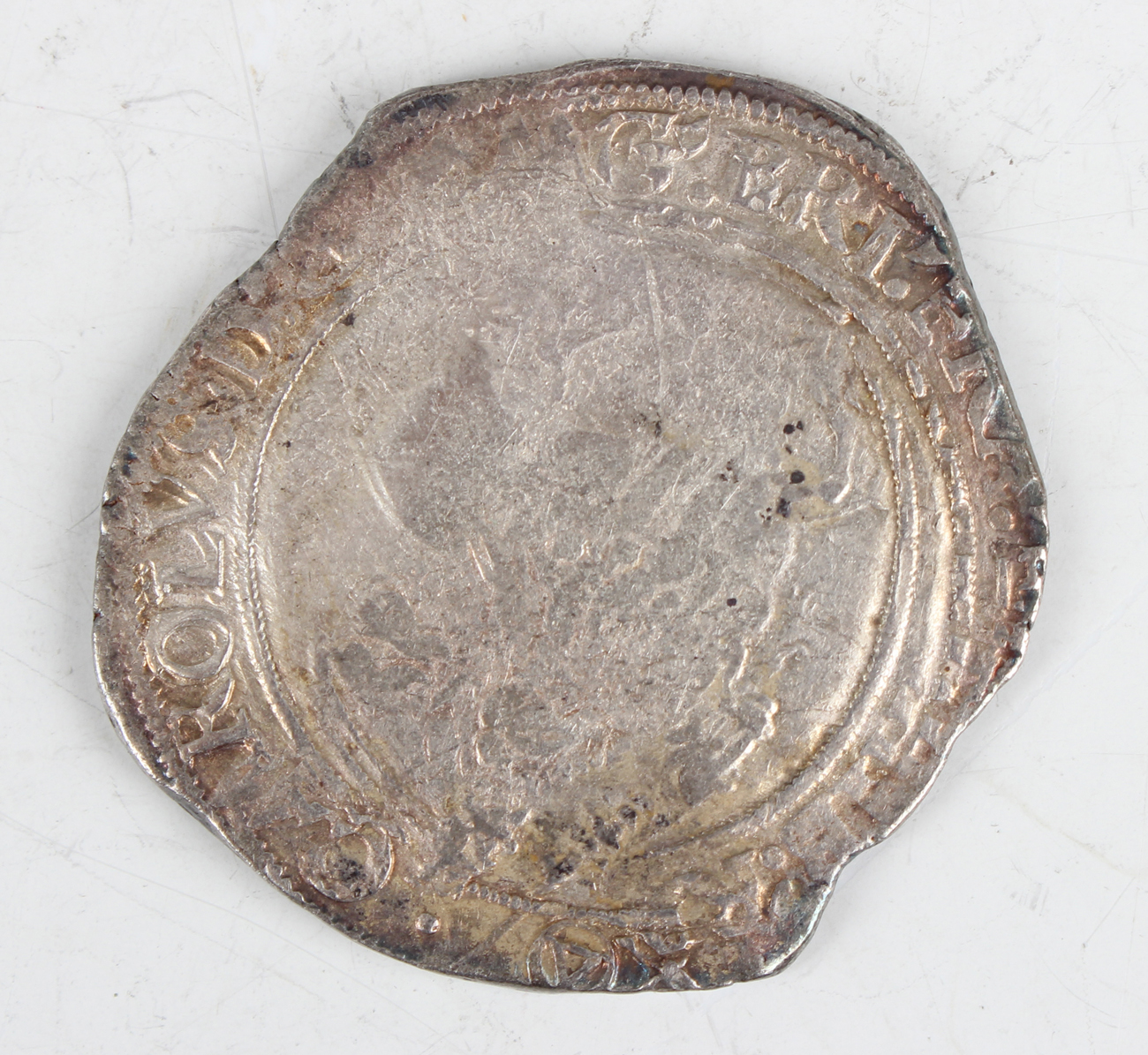 Two Charles I hammered half-crowns, both mintmark triangle in circle, one detailed 'Part of the - Image 3 of 5