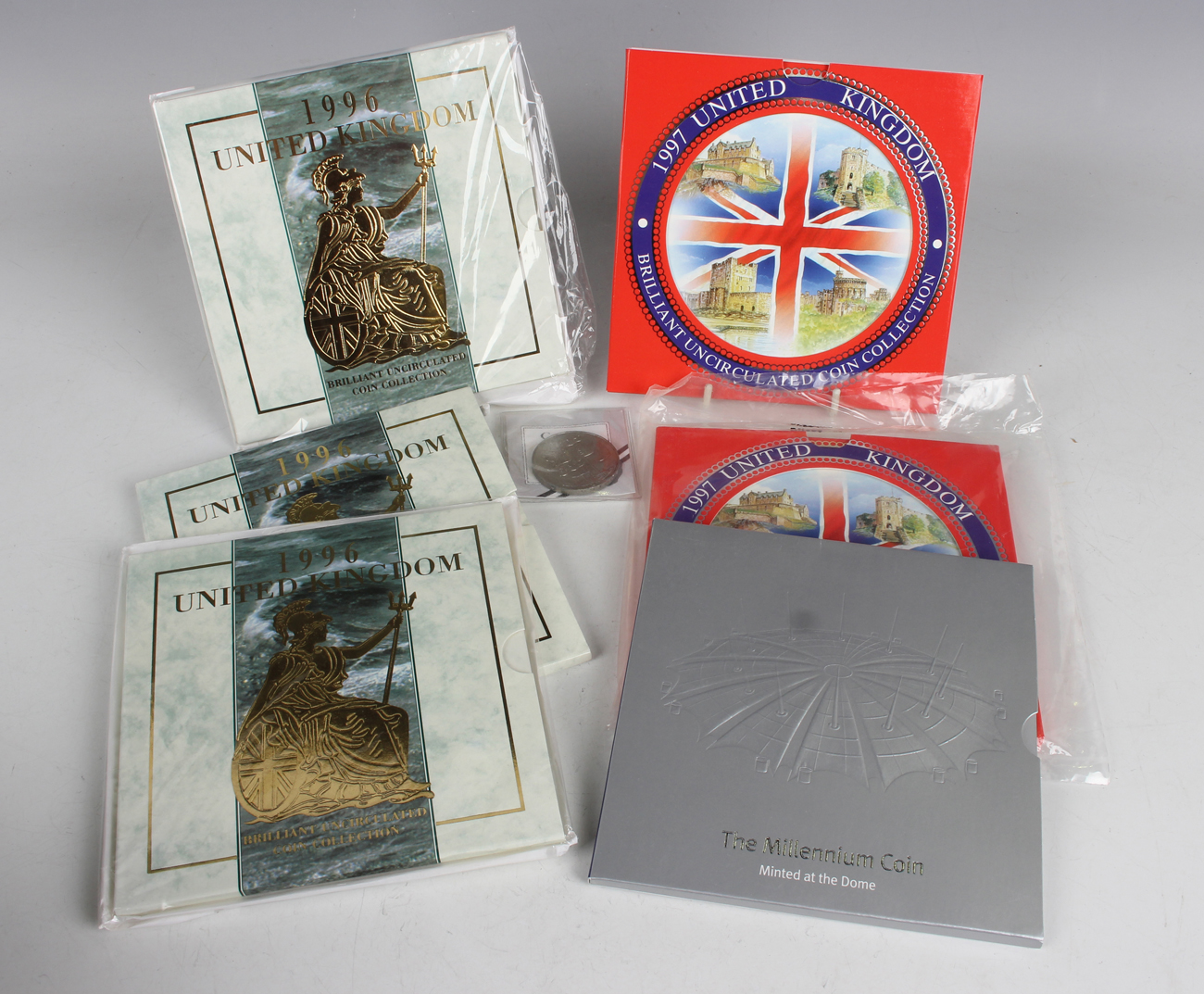 A collection of coin sets and collectors' coin and stamp covers, including The Royal Family in three - Image 2 of 2