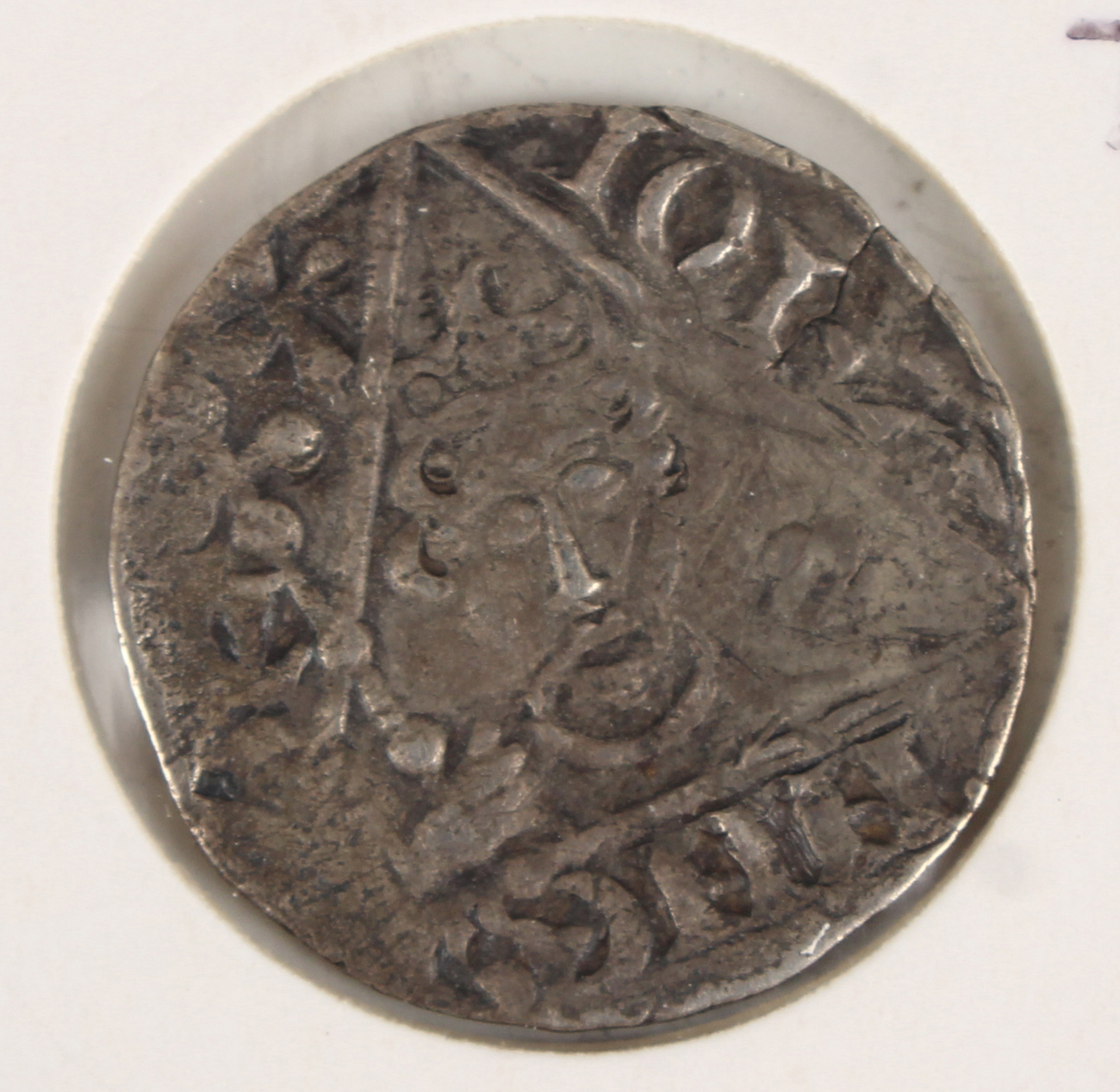 A David II of Scotland hammered silver groat, Edinburgh Mint, a King John hammered silver penny, - Image 5 of 7