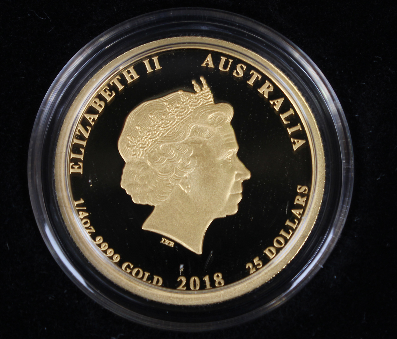 Two Australia Perth Mint quarter-ounce gold proof coins, both commemorating Elizabeth II 65th - Image 3 of 4