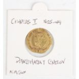A Charles I gold crown, mintmark sun.Buyer’s Premium 29.4% (including VAT @ 20%) of the hammer