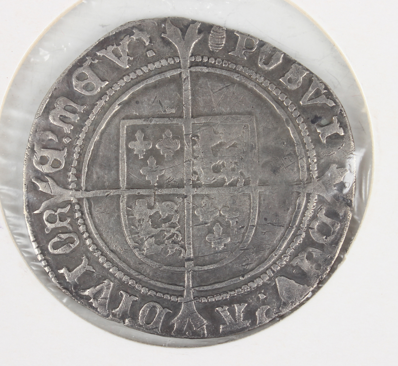 Two Edward VI hammered shillings, Southwark Mint, mintmark tun.Buyer’s Premium 29.4% (including - Image 2 of 5