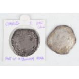 Two Charles I hammered half-crowns, both mintmark triangle in circle, one detailed 'Part of the