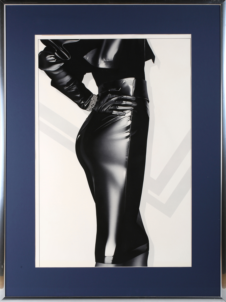 Rod Ferring - Female Torsos wearing a Leather Skirts and Jackets, a pair of 20th century airbrush - Image 3 of 4