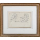 Augustus John - Child Studies, early 20th century pencil, signed recto, label verso, 24cm x 35.