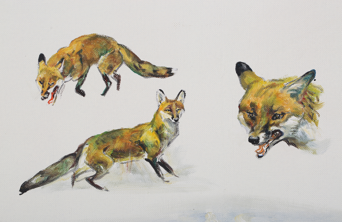 Michael Lyne - 'The Necessary Ingredients' (Fox Hunting Vignettes), 20th century oil on canvas, - Image 5 of 9