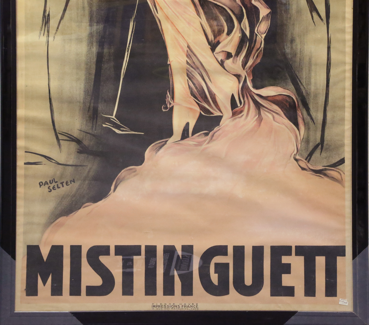 Paul Seltenhammer - 'Folies en Folie, Mistinguett' (Poster for the Folies-Bergère), lithograph in - Image 4 of 6