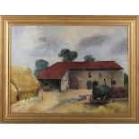 Robert Buhler - 'Groombridge Farm, Tunbridge Wells, Sussex', 20th century oil on board, signed