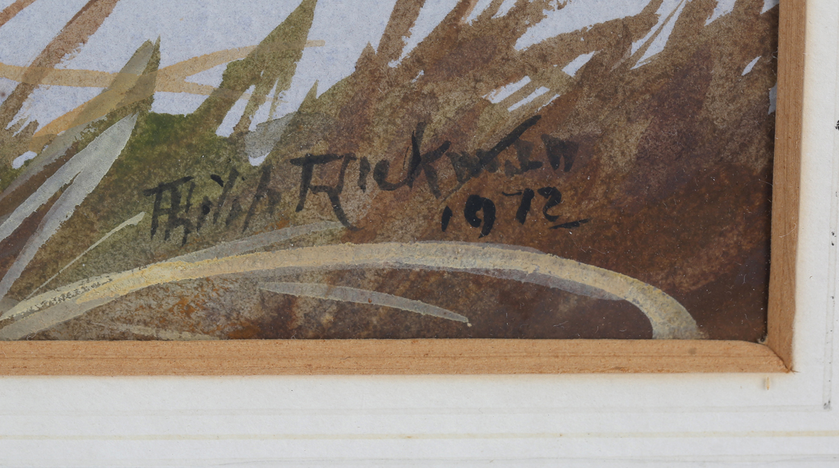 Philip Rickman - 'Mallard' (Five Ducks in a Wetland Landscape), watercolour with gouache, signed and - Image 5 of 5