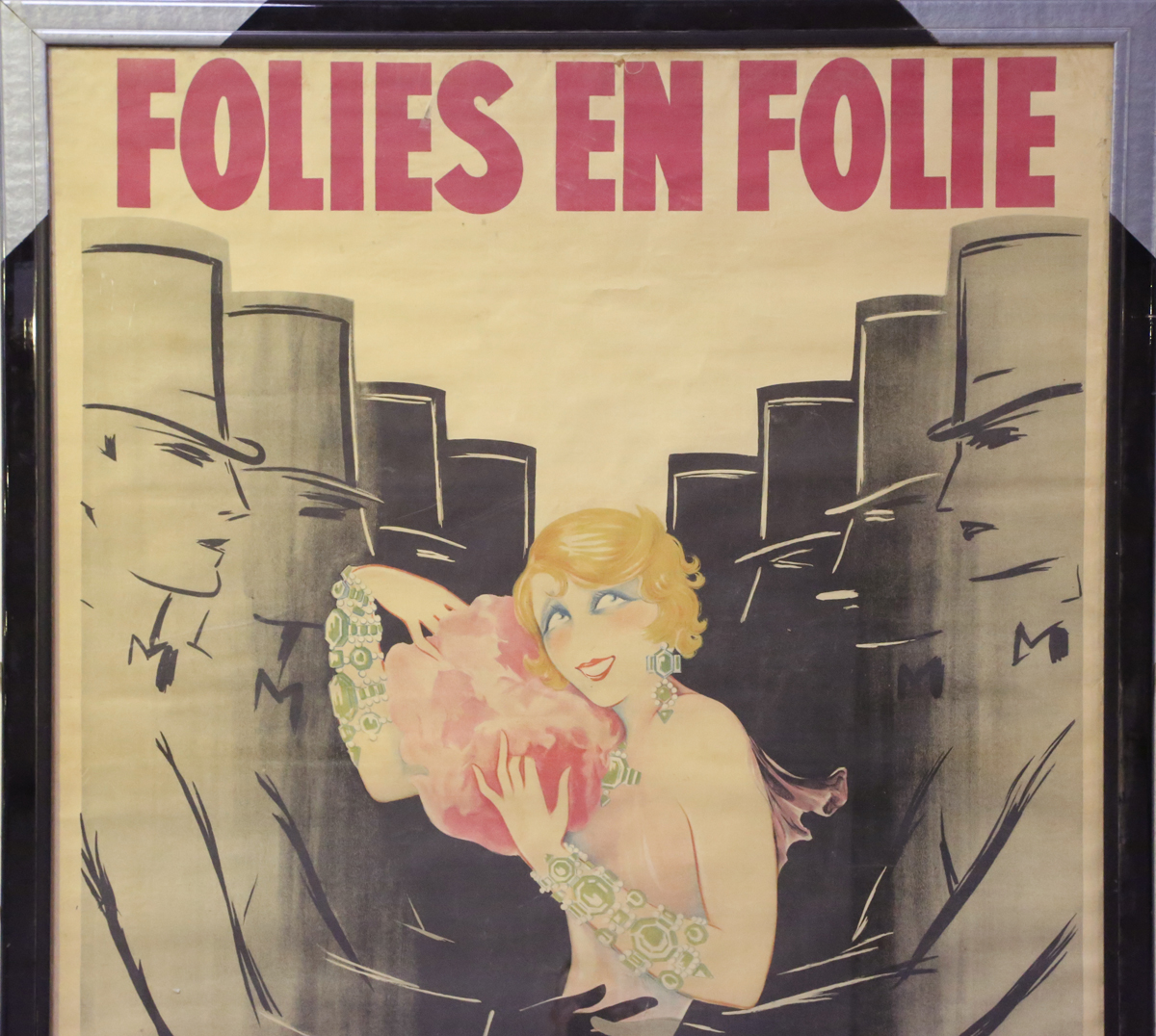 Paul Seltenhammer - 'Folies en Folie, Mistinguett' (Poster for the Folies-Bergère), lithograph in - Image 6 of 6