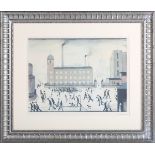 Laurence Stephen Lowry [L.S. Lowry] - Mill Scene, offset lithograph, signed in pencil, from the