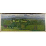 Robert Buhler - 'View from Baldwins, East Grinstead', oil on board, signed recto, titled and dated