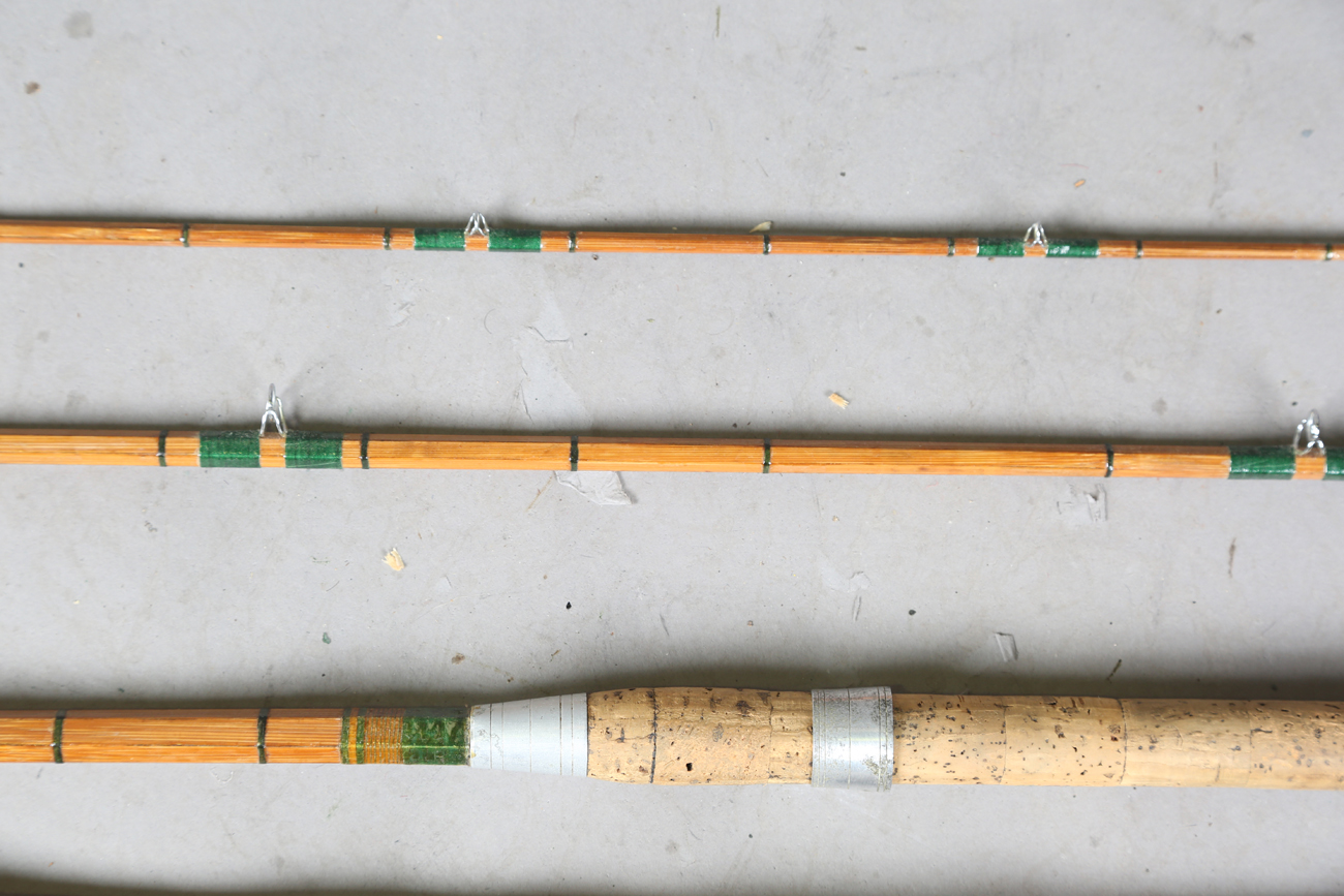 A group of various mainly split cane fly fishing rods, including a Sealey Octofloat De-luxe, two - Image 12 of 45