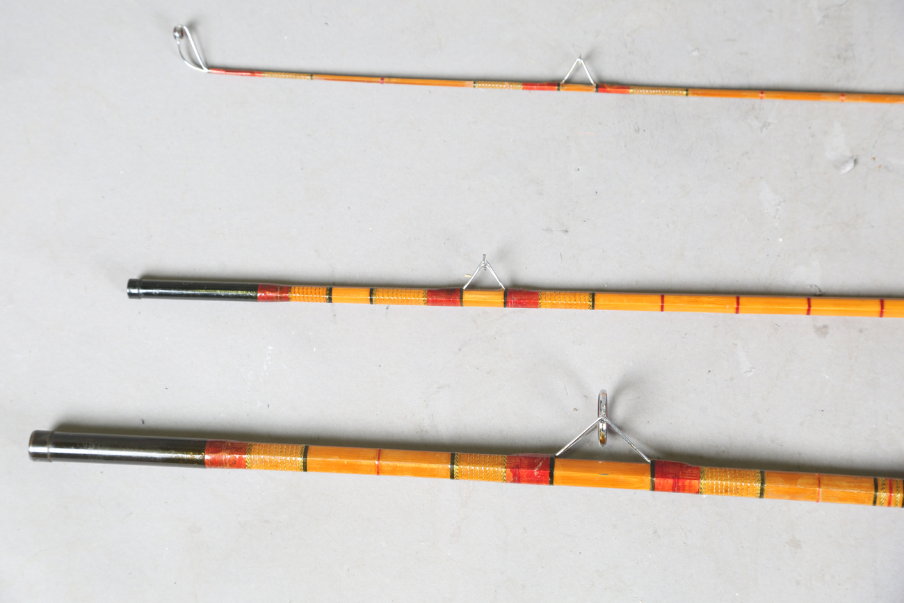 A group of various mainly split cane fly fishing rods, including a Sealey Octofloat De-luxe, two - Image 14 of 45