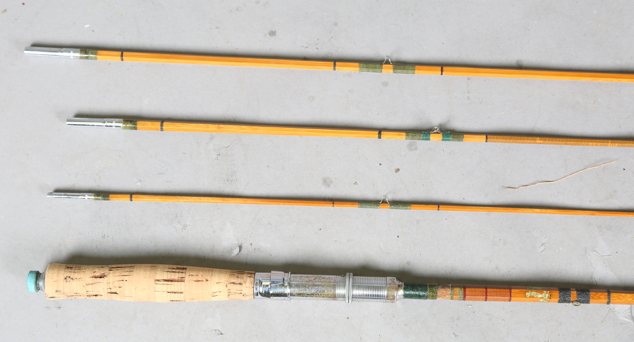 A group of various mainly split cane fly fishing rods, including a Sealey Octofloat De-luxe, two - Image 22 of 45