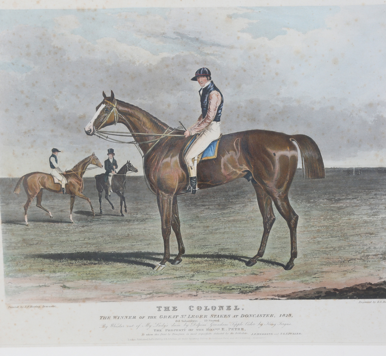 A group of nine mid-19th century hand-coloured equestrian engravings with aquatint, all depicting - Image 19 of 25