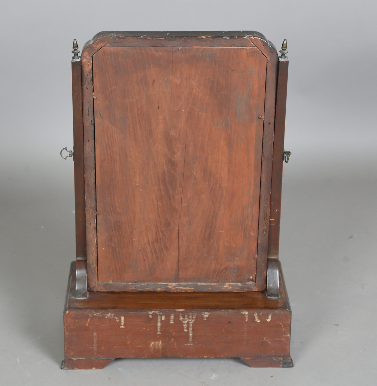 A George II mahogany swing frame mirror, the base fitted with three cedar-lined drawers, height - Image 2 of 10