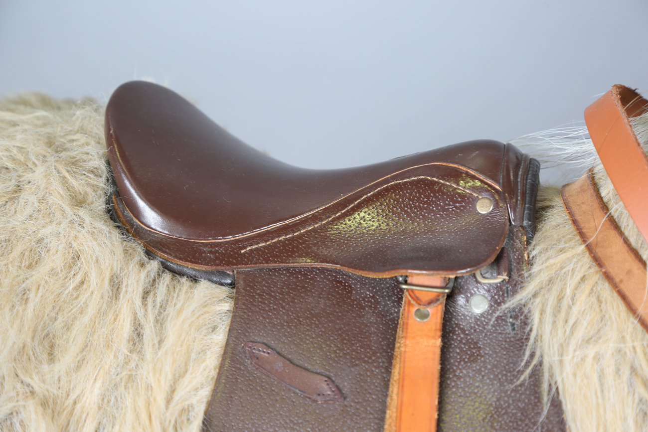 A late 20th century Thelwell pony rocking horse by Kings Horses, the stand bearing maker's label, - Image 10 of 12