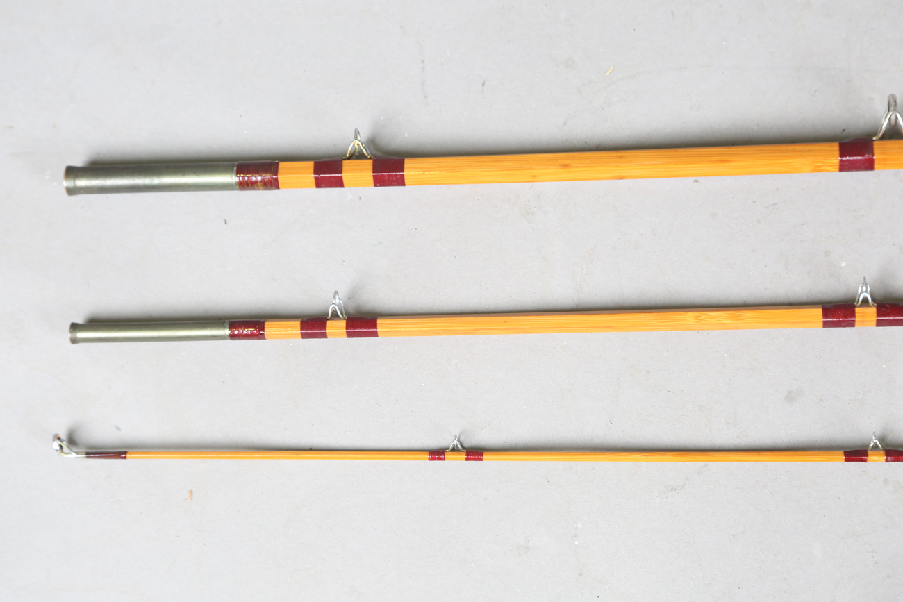 A group of various mainly split cane fly fishing rods, including a Sealey Octofloat De-luxe, two - Image 35 of 45