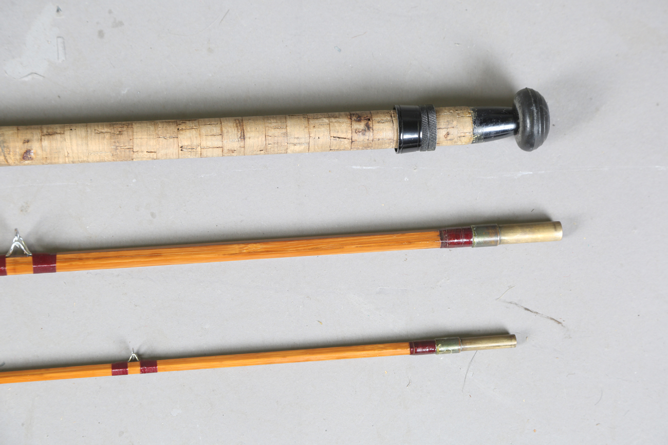 A group of various mainly split cane fly fishing rods, including a Sealey Octofloat De-luxe, two - Image 36 of 45