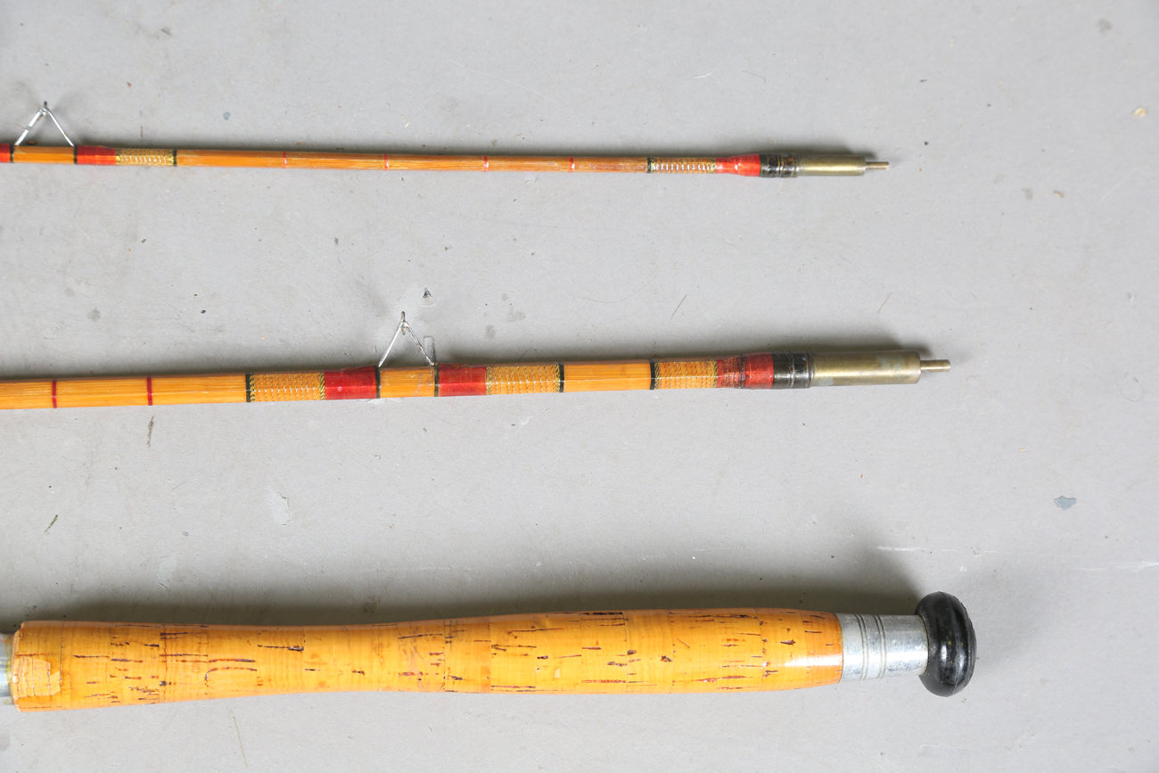 A group of various mainly split cane fly fishing rods, including a Sealey Octofloat De-luxe, two - Image 15 of 45