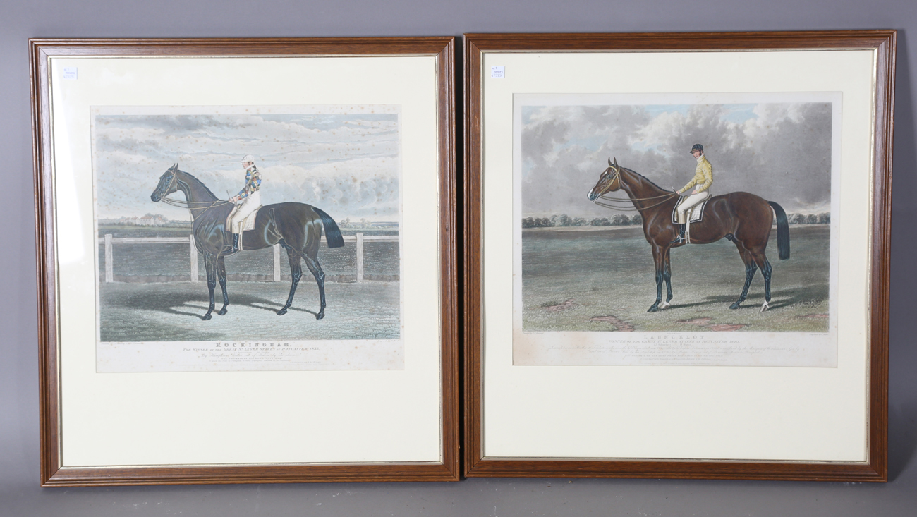 A group of nine mid-19th century hand-coloured equestrian engravings with aquatint, all depicting - Image 6 of 25
