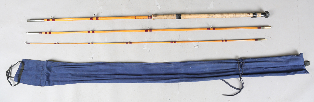 A group of various mainly split cane fly fishing rods, including a Sealey Octofloat De-luxe, two - Image 34 of 45
