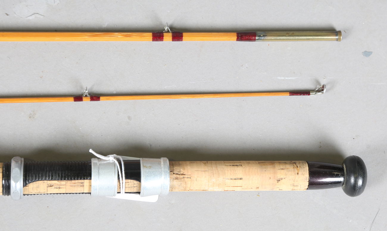 A group of various mainly split cane fly fishing rods, including a Sealey Octofloat De-luxe, two - Image 32 of 45