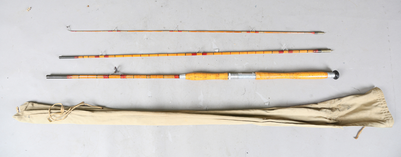 A group of various mainly split cane fly fishing rods, including a Sealey Octofloat De-luxe, two - Image 13 of 45