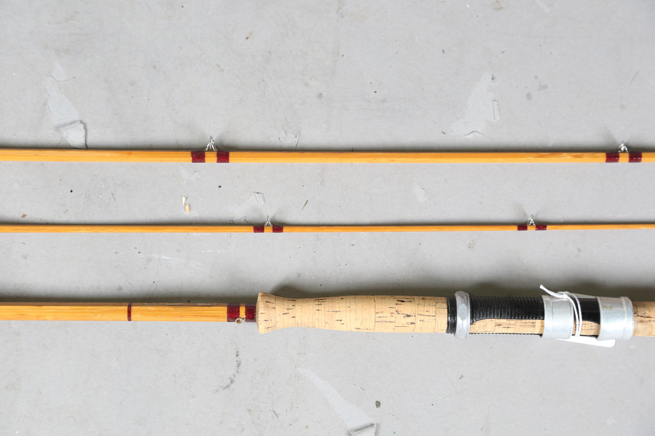 A group of various mainly split cane fly fishing rods, including a Sealey Octofloat De-luxe, two - Image 33 of 45