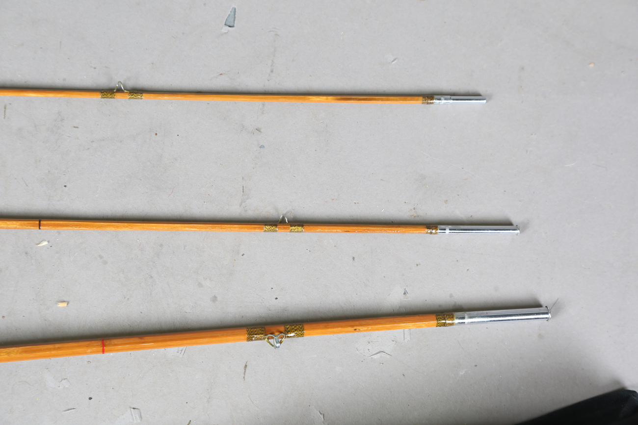 A group of various mainly split cane fly fishing rods, including a Sealey Octofloat De-luxe, two - Image 24 of 45