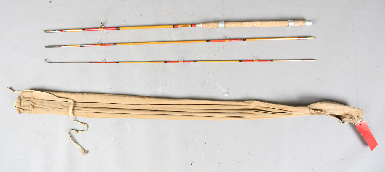 A group of various mainly split cane fly fishing rods, including a Sealey Octofloat De-luxe, two - Image 26 of 45