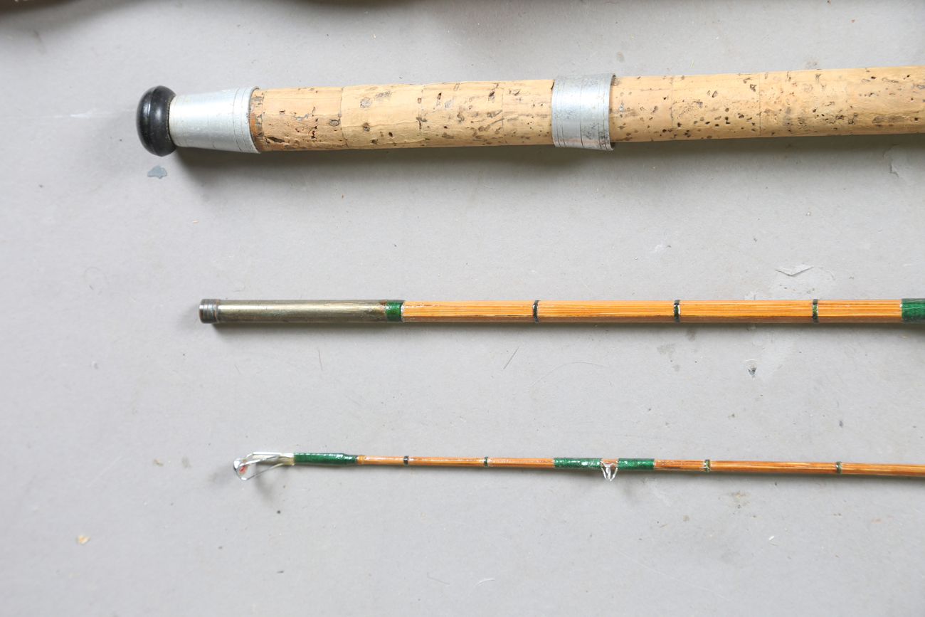 A group of various mainly split cane fly fishing rods, including a Sealey Octofloat De-luxe, two - Image 11 of 45