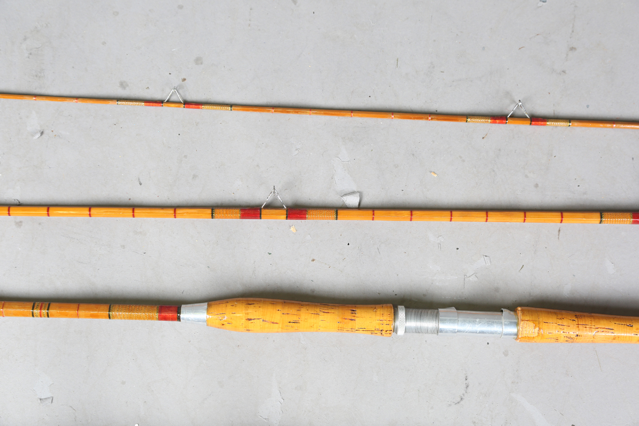 A group of various mainly split cane fly fishing rods, including a Sealey Octofloat De-luxe, two - Image 16 of 45