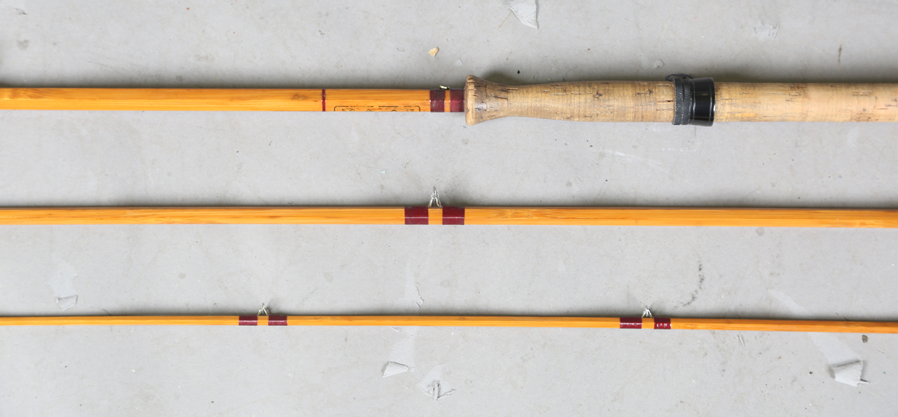 A group of various mainly split cane fly fishing rods, including a Sealey Octofloat De-luxe, two - Image 37 of 45