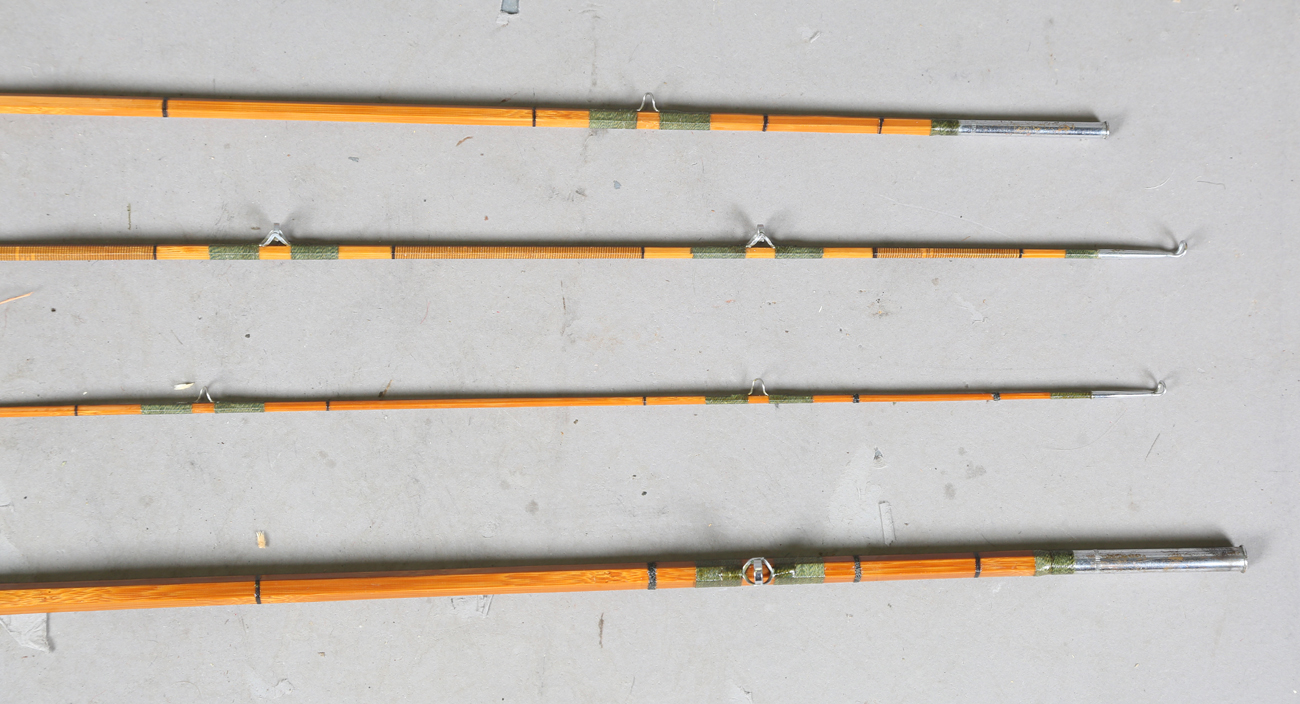 A group of various mainly split cane fly fishing rods, including a Sealey Octofloat De-luxe, two - Image 21 of 45