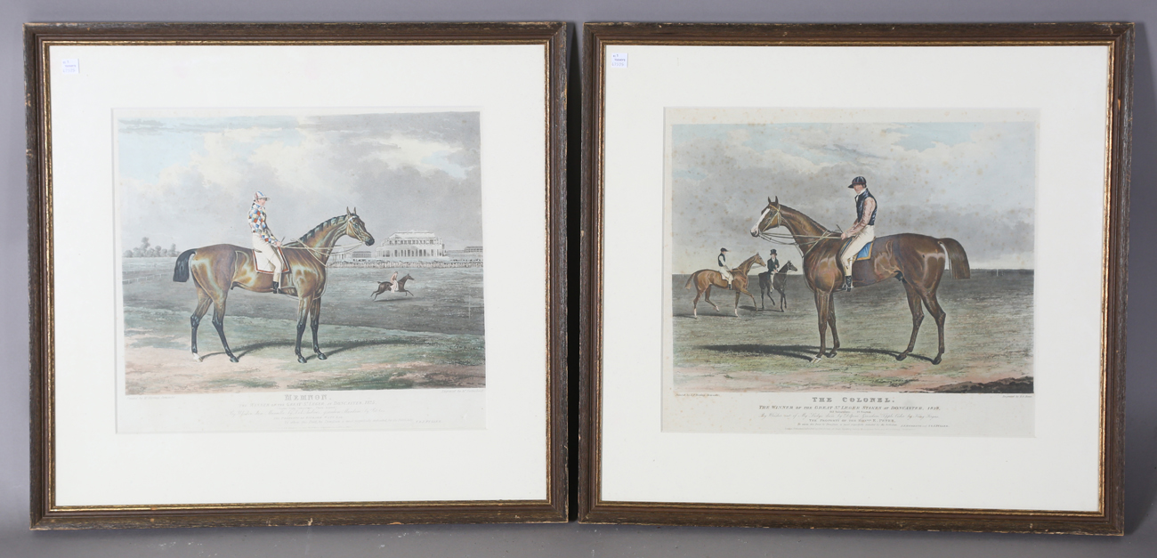 A group of nine mid-19th century hand-coloured equestrian engravings with aquatint, all depicting - Image 20 of 25