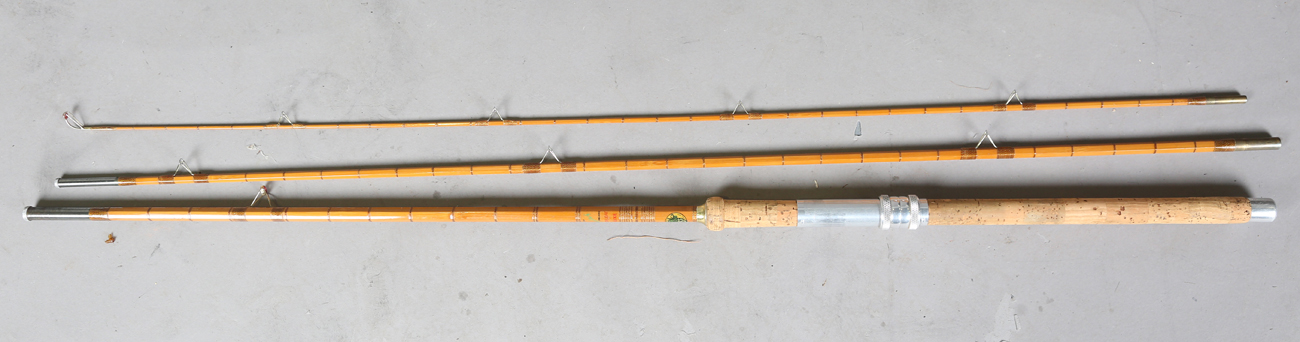 A group of various mainly split cane fly fishing rods, including a Sealey Octofloat De-luxe, two - Image 41 of 45