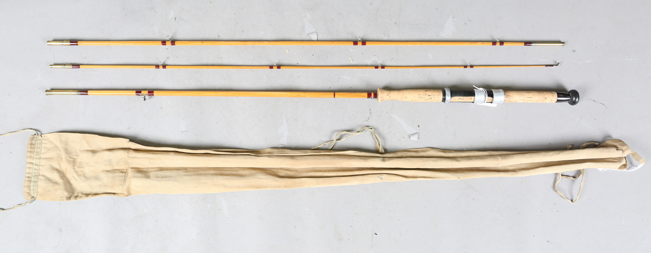 A group of various mainly split cane fly fishing rods, including a Sealey Octofloat De-luxe, two - Image 30 of 45