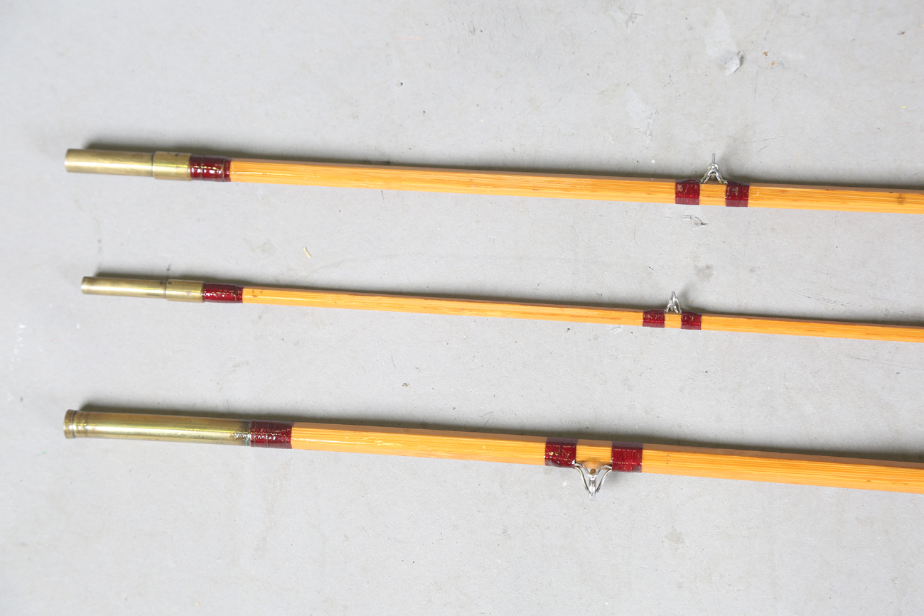 A group of various mainly split cane fly fishing rods, including a Sealey Octofloat De-luxe, two - Image 31 of 45