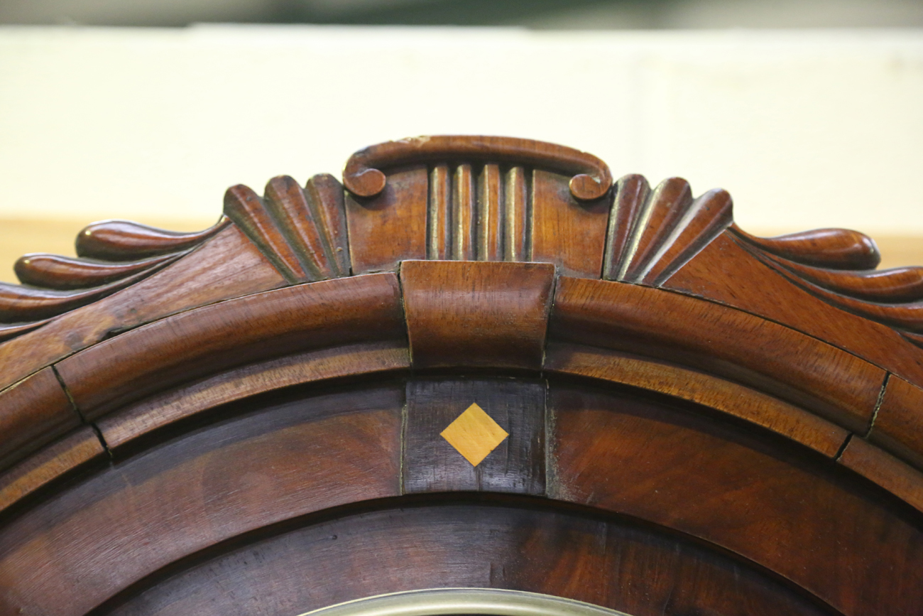 A 19th century mahogany longcase clock with eight day movement striking on a bell, the 12-inch - Image 18 of 18