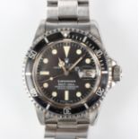 A Rolex Oyster Perpetual Date Submariner stainless steel cased gentleman's bracelet wristwatch, Ref.