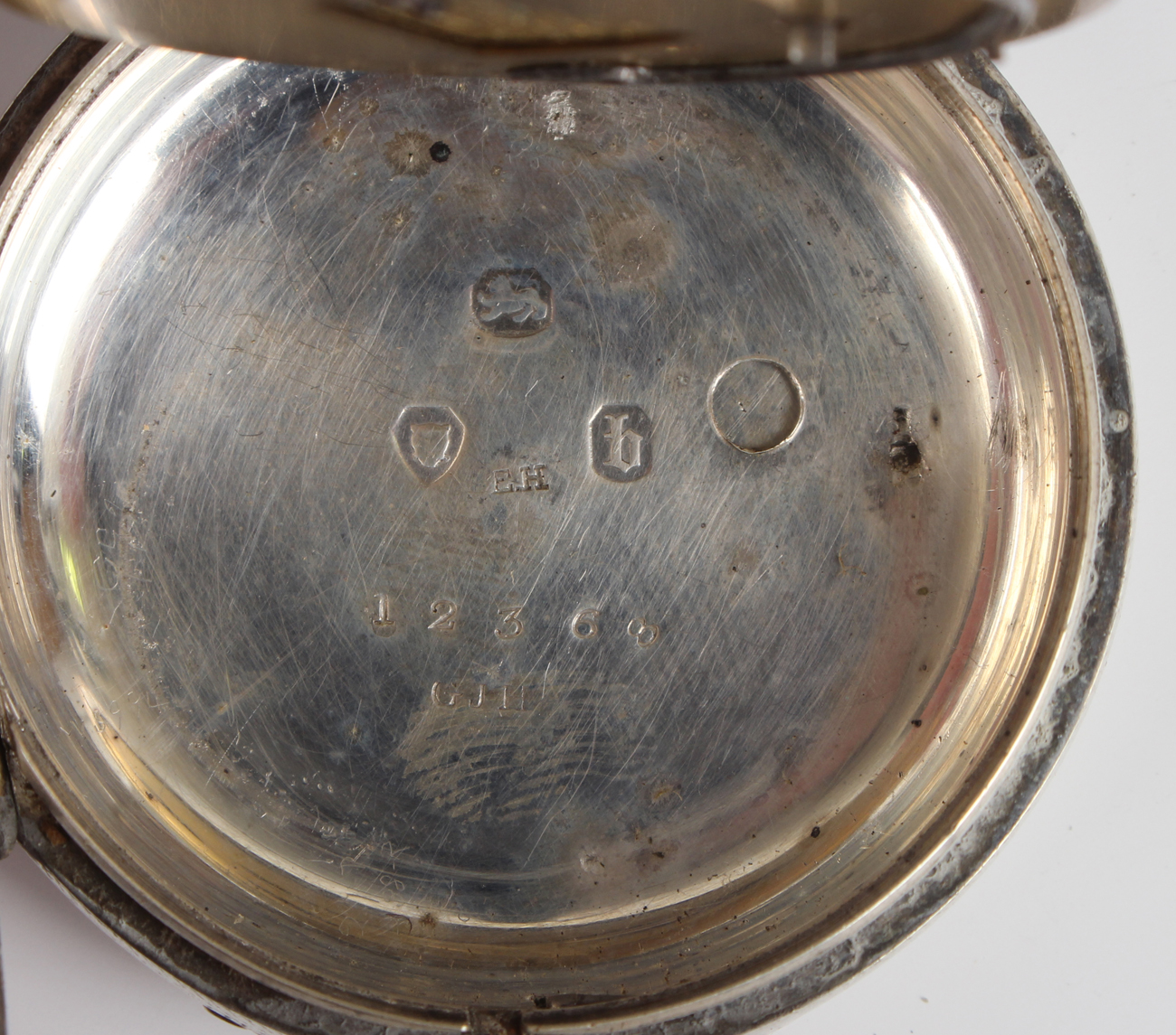 A Victorian silver pair cased keywind open-faced gentleman's pocket watch, the gilt fusee movement - Image 4 of 21