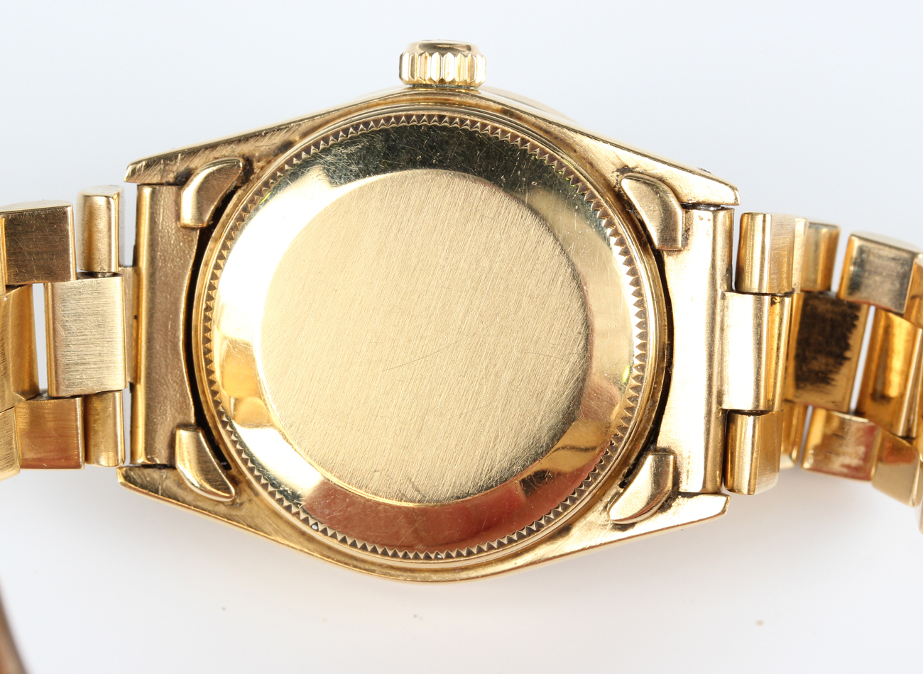 A Rolex Oyster Perpetual Datejust 18ct gold lady's bracelet wristwatch, Ref. No. 6827, circa 1981, - Image 10 of 11