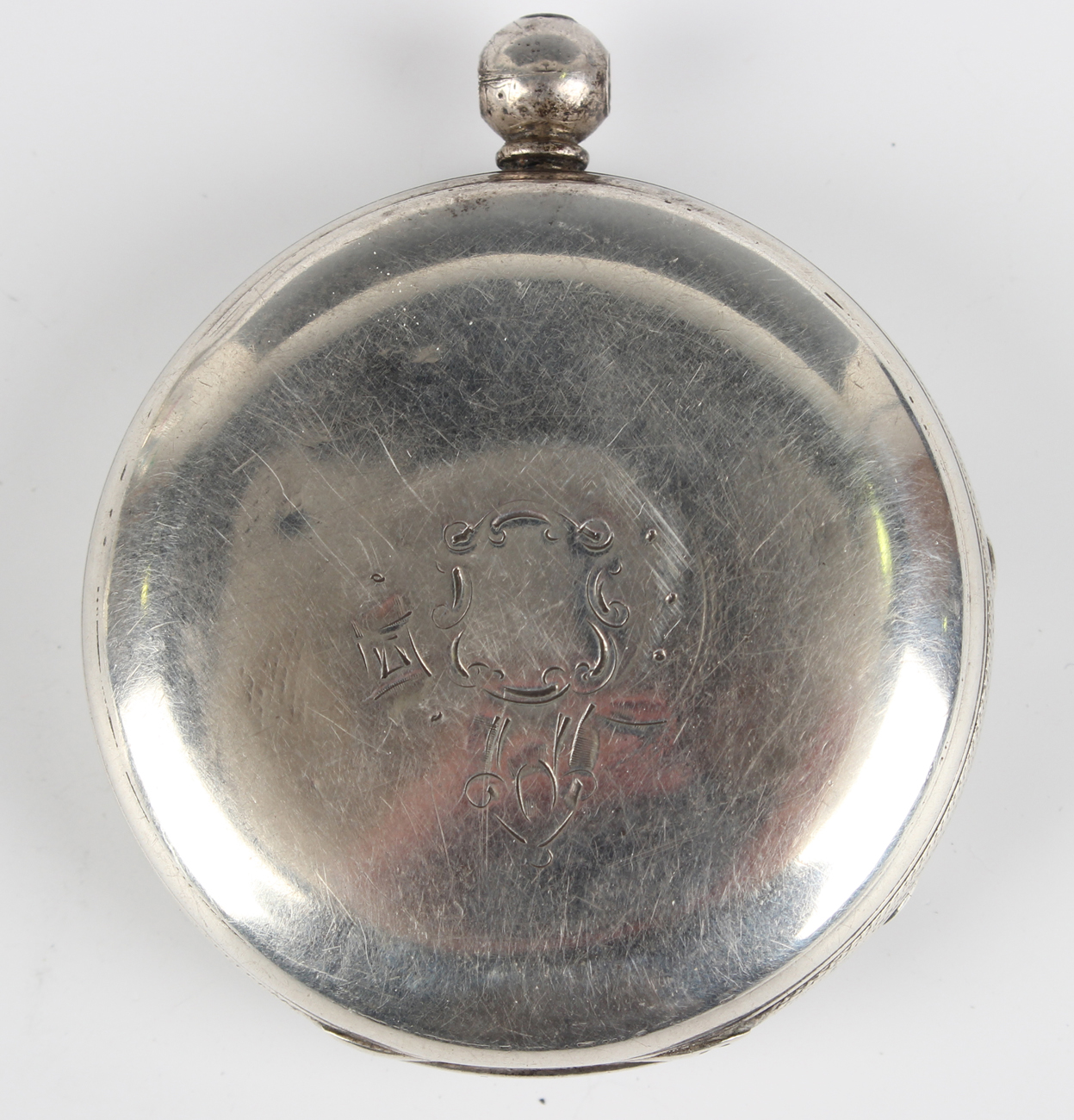 A Victorian silver pair cased keywind open-faced gentleman's pocket watch, the gilt fusee movement - Image 2 of 21