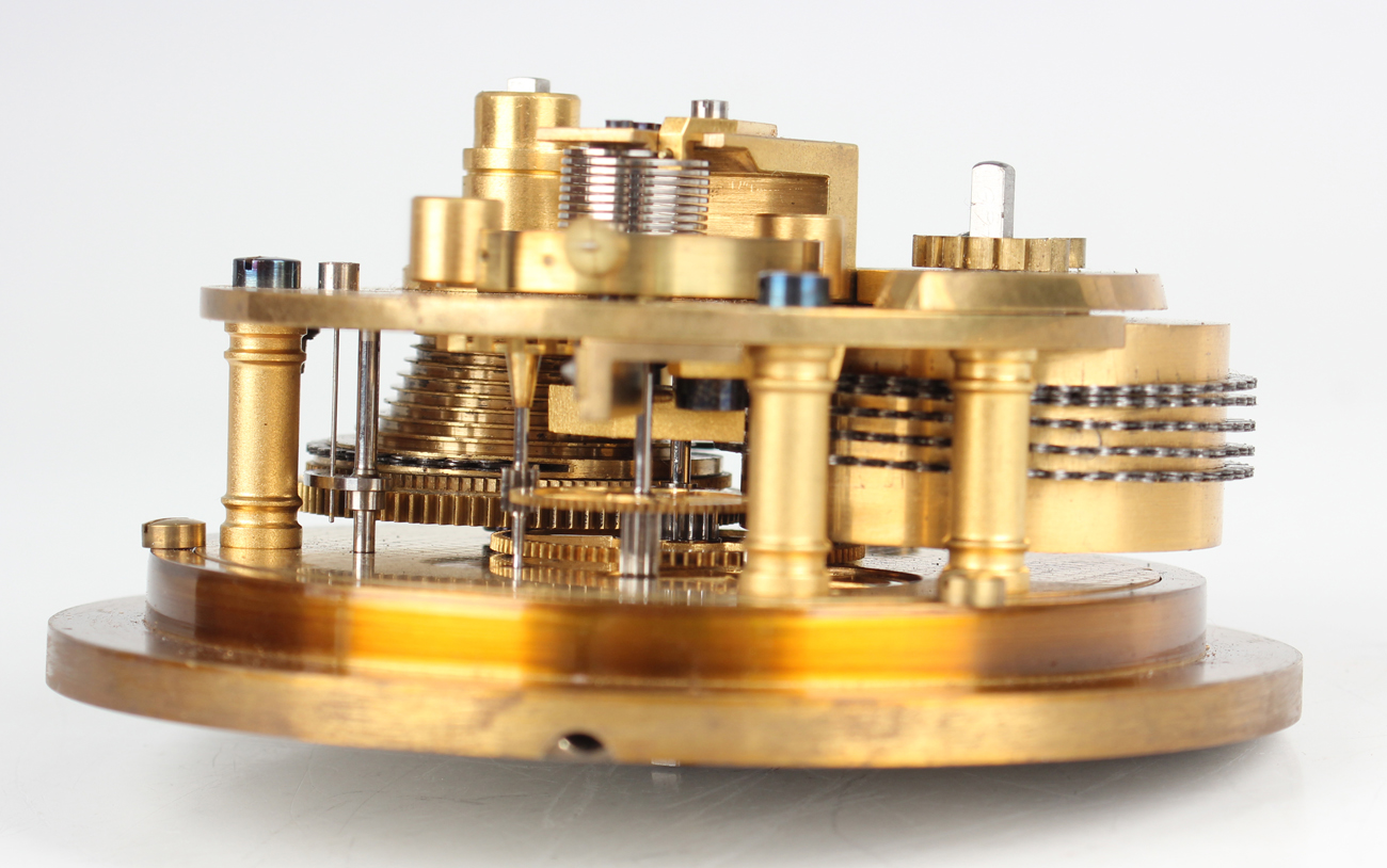 A mid-20th century marine chronometer, the two day chain fusee movement with Earnshaw type spring - Image 10 of 13