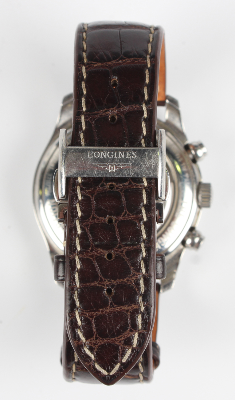 A Longines 'Master Collection' automatic stainless steel cased gentleman's chronograph wristwatch, - Image 3 of 6