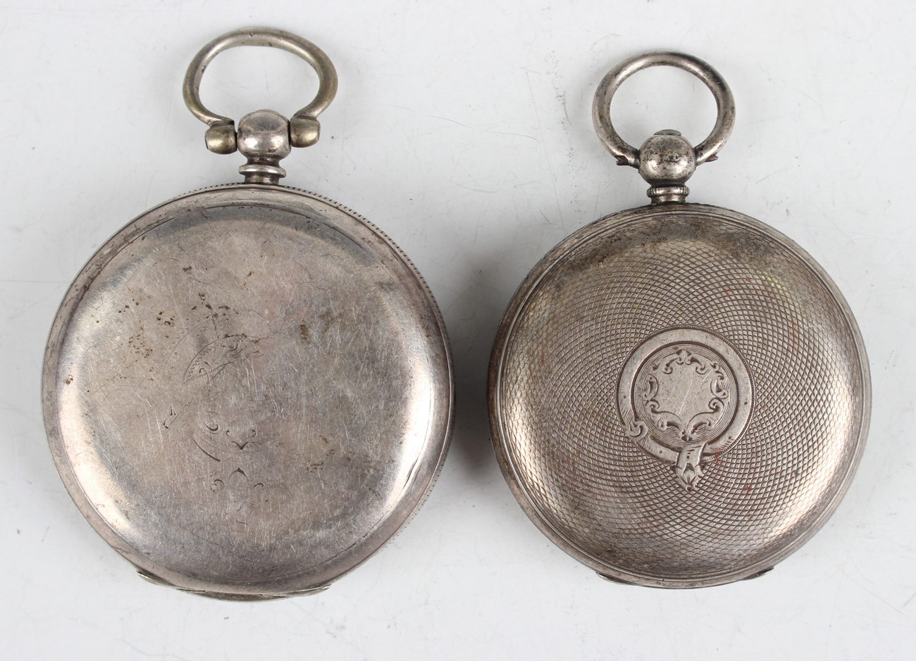 A silver cased keyless wind open-faced gentleman's pocket watch, the movement detailed 'Tachy - Image 2 of 18