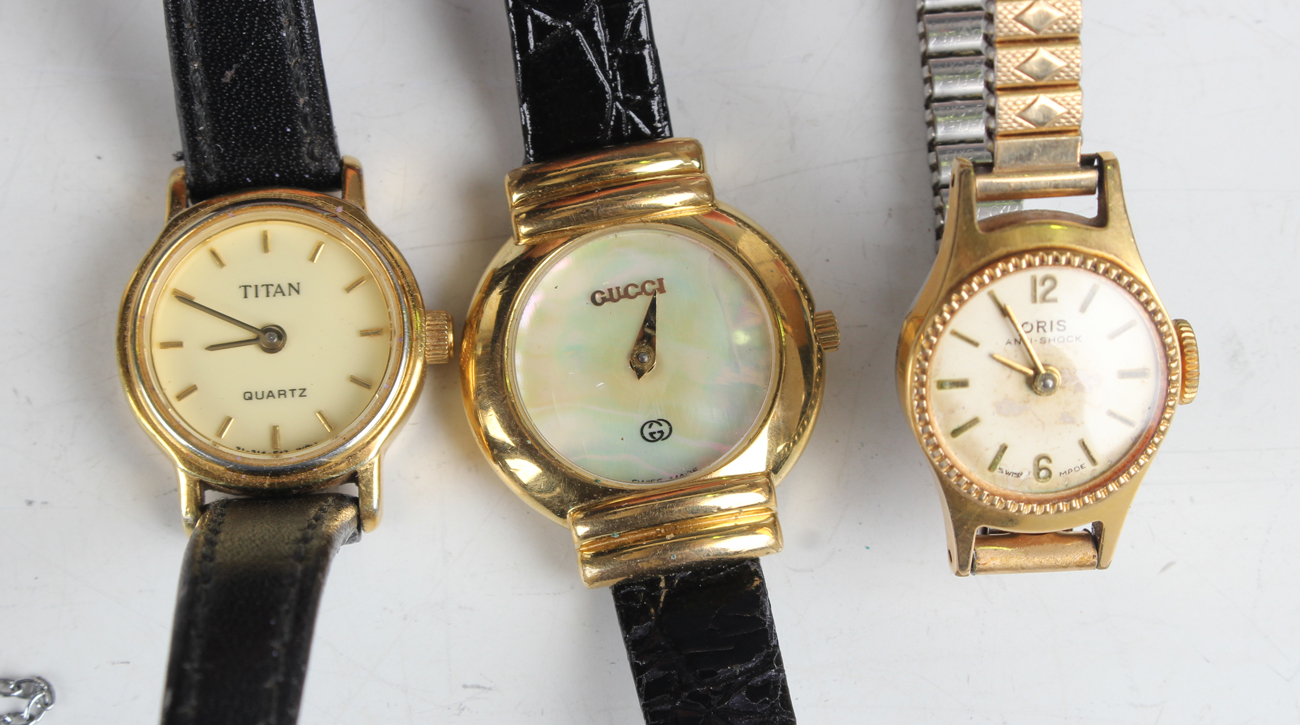 A group of wristwatches, including a Longines Presence Quartz gilt metal fronted and steel backed - Image 2 of 21