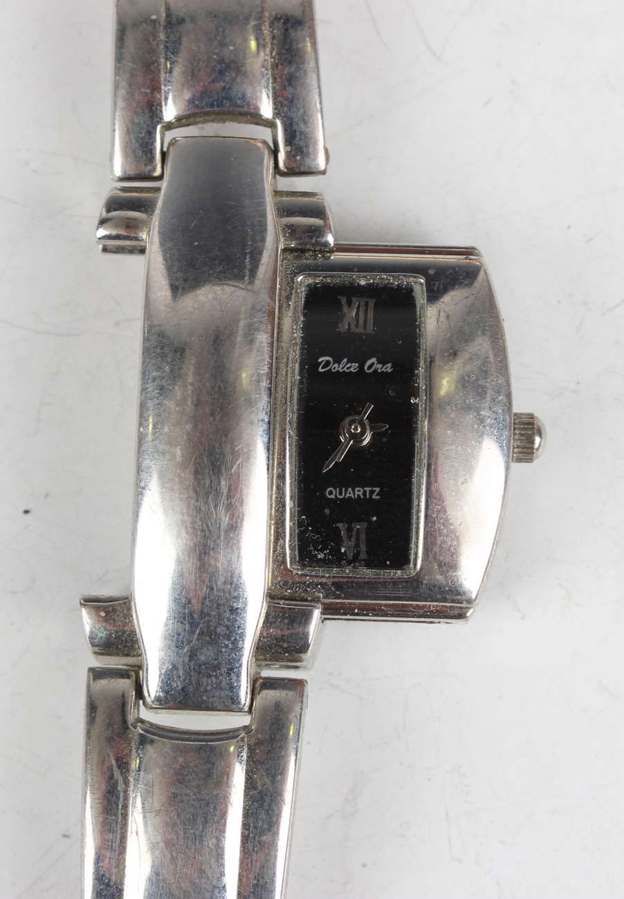 An Omega 9ct gold lady's bracelet wristwatch, the signed circular silvered dial with gilt baton hour - Image 5 of 15